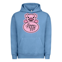 Pigment Pebble Blue pig piggy costume Urban Hoodie - artisFamous