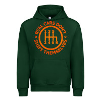 Forest Green real cars dont shift themselves Urban Hoodie - artisFamous