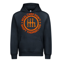 Navy real cars dont shift themselves Urban Hoodie - artisFamous