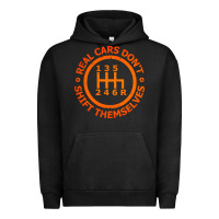 Pigment Black real cars dont shift themselves Urban Hoodie - artisFamous