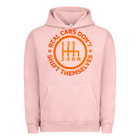 Pigment Salmon real cars dont shift themselves Urban Hoodie - artisFamous