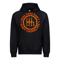 Black real cars dont shift themselves Urban Hoodie - artisFamous