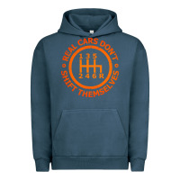 Pigment Midnight Navy real cars dont shift themselves Urban Hoodie - artisFamous