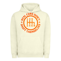 Pigment Pistachio real cars dont shift themselves Urban Hoodie - artisFamous