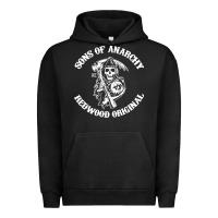 Pigment Black sons of anarchy Urban Hoodie - artisFamous