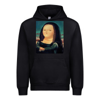 Black fernando botero mona lisa Urban Hoodie - artisFamous