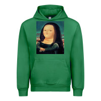 Emerald fernando botero mona lisa Urban Hoodie - artisFamous