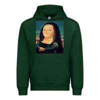 Forest Green fernando botero mona lisa Urban Hoodie - artisFamous