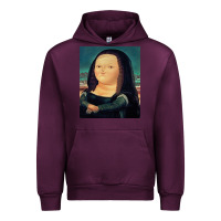 Mauve Wine fernando botero mona lisa Urban Hoodie - artisFamous