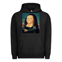 Pigment Black fernando botero mona lisa Urban Hoodie - artisFamous