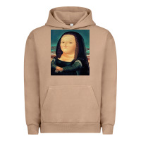 Pigment Burro fernando botero mona lisa Urban Hoodie - artisFamous