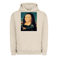 Pigment French Oak fernando botero mona lisa Urban Hoodie - artisFamous