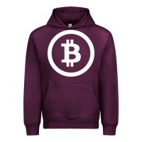 Mauve Wine bitcoin Urban Hoodie - artisFamous