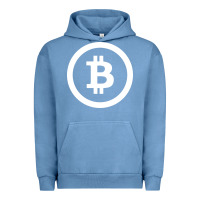Pigment Pebble Blue bitcoin Urban Hoodie - artisFamous