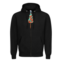 Black bluered lollipop Zipper Hoodie - AdoDesignShop