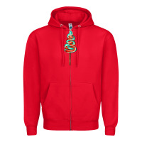 Red bluered lollipop Zipper Hoodie - AdoDesignShop