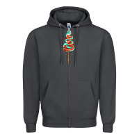Smoke bluered lollipop Zipper Hoodie - AdoDesignShop