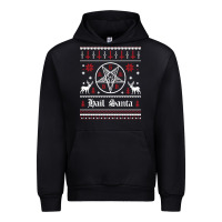Black hail santa ugly christmas sweater   sweatshirt Urban Hoodie - artisFamous