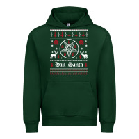 Forest Green hail santa ugly christmas sweater   sweatshirt Urban Hoodie - artisFamous