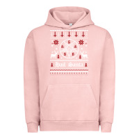 Pigment Salmon hail santa ugly christmas sweater   sweatshirt Urban Hoodie - artisFamous