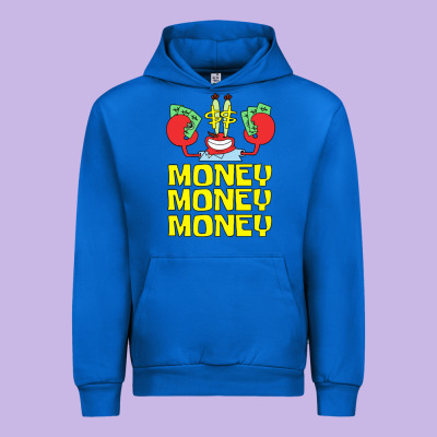 Mr Krabs Love Money Urban Hoodie Designed By Artisfamous