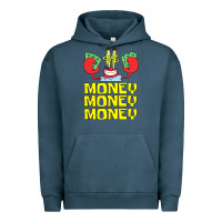 Pigment Midnight Navy mr krabs love money Urban Hoodie - artisFamous