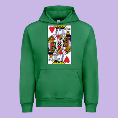 King Of Hearts Urban Hoodie Designed By Artisfamous