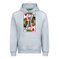 Heather Grey king of hearts Urban Hoodie - artisFamous