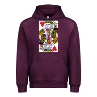 Mauve Wine king of hearts Urban Hoodie - artisFamous