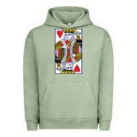 Pigment Oil Green king of hearts Urban Hoodie - artisFamous