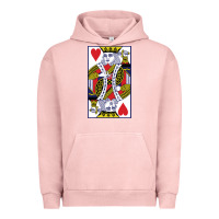 Pigment Salmon king of hearts Urban Hoodie - artisFamous