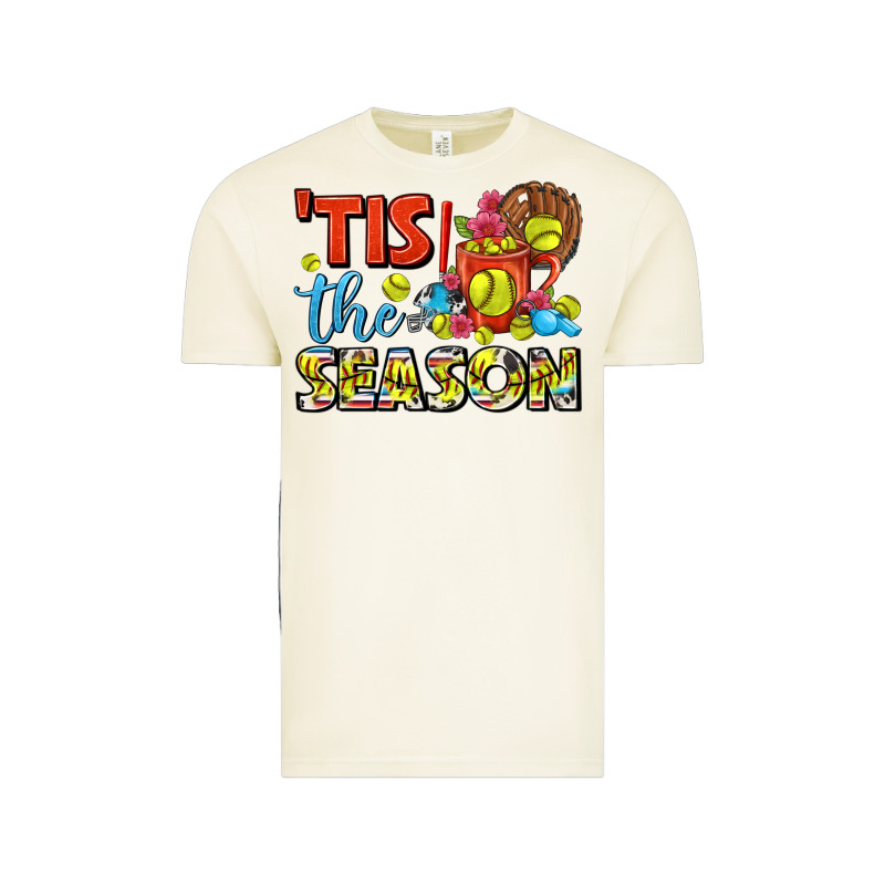 Tis The Season  Softball Coffee Mug Vintage Tee by FaDigitalArtStudio | Teevron