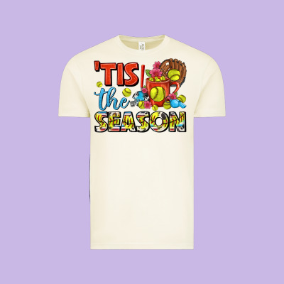 Tis The Season  Softball Coffee Mug Vintage Tee Designed By Fadigitalartstudio