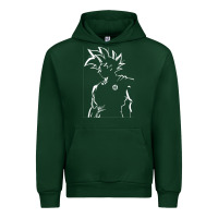 Forest Green Goku Urban Hoodie - artisFamous