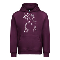 Mauve Wine Goku Urban Hoodie - artisFamous