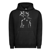 Pigment Black Goku Urban Hoodie - artisFamous