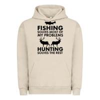 Pigment French Oak funny fishing and hunting Urban Hoodie - artisFamous