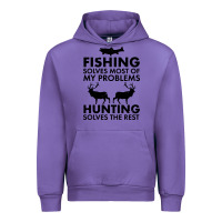 Tulip funny fishing and hunting Urban Hoodie - artisFamous