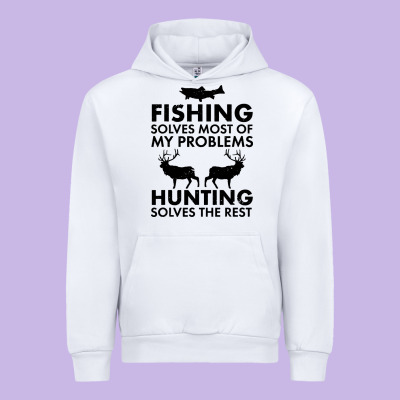 Funny Fishing And Hunting Urban Hoodie Designed By Artisfamous