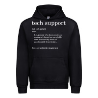 Black funny tech support definition Urban Hoodie - artisFamous