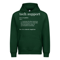 Forest Green funny tech support definition Urban Hoodie - artisFamous
