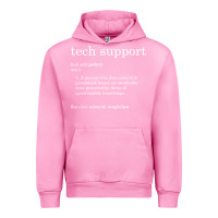 Fuchsia Pink funny tech support definition Urban Hoodie - artisFamous