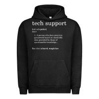 Pigment Black funny tech support definition Urban Hoodie - artisFamous