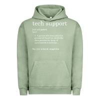Pigment Oil Green funny tech support definition Urban Hoodie - artisFamous
