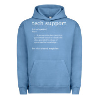 Pigment Pebble Blue funny tech support definition Urban Hoodie - artisFamous