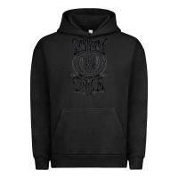 Pigment Black Essential Design Urban Hoodie - artisFamous