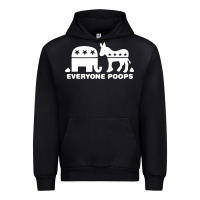 Black everyone poops Urban Hoodie - artisFamous