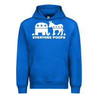 Cobalt everyone poops Urban Hoodie - artisFamous
