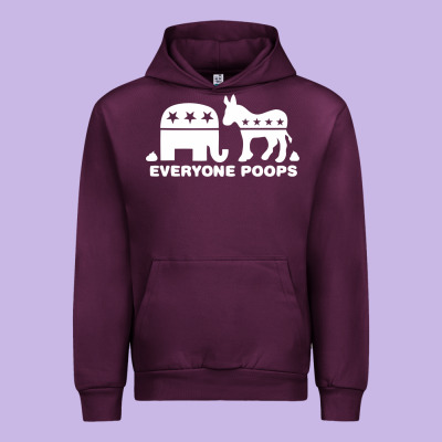 Everyone Poops Urban Hoodie Designed By Artisfamous