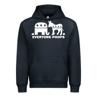 Navy everyone poops Urban Hoodie - artisFamous